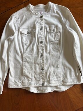 Women's White Denim Jacket